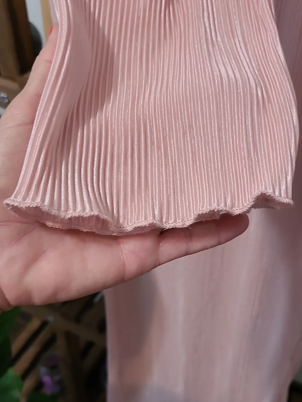 SHEIN pink pleated